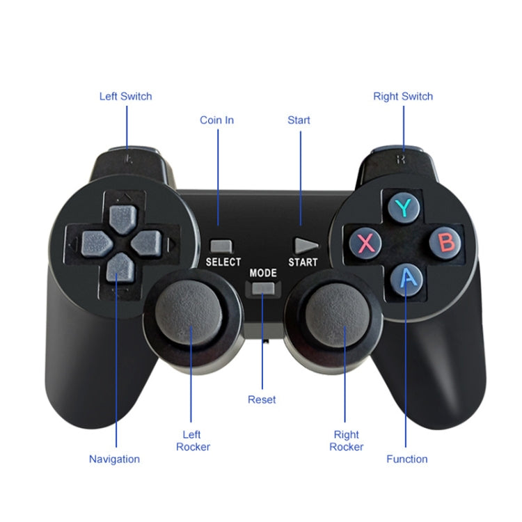 W8PRO 64G Dual System HD Wireless Joystick Retro Gaming Console With 36000+ Games AU Plug