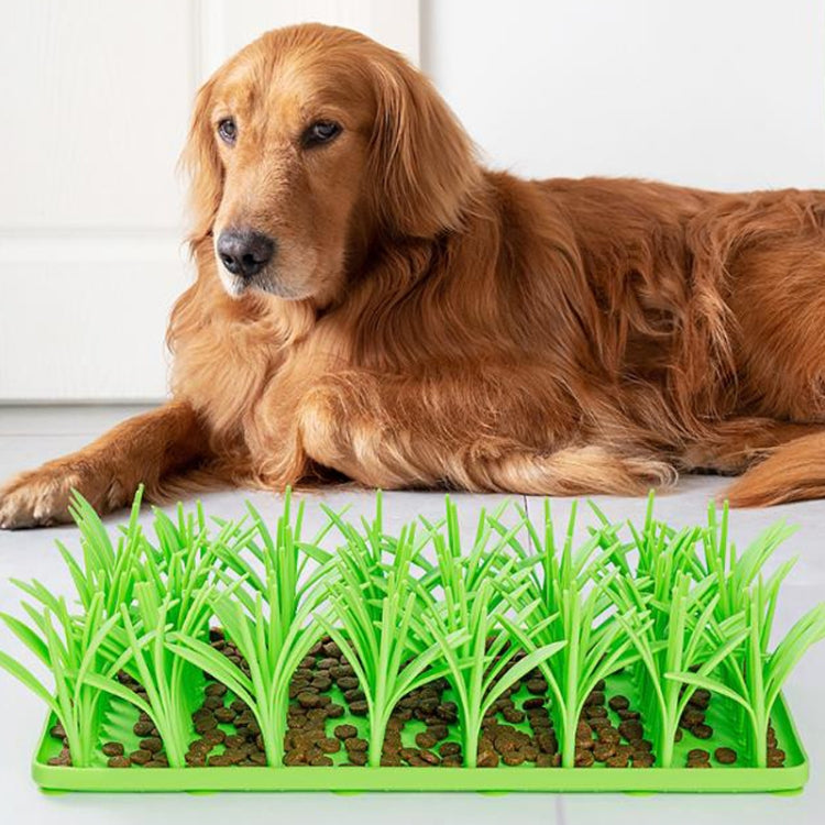 16.9 x 36.1 x 8.65cm Pet Silicone Slow Eating Mat Cats And Dogs Feeding Non-Slip Licking Pads - Green