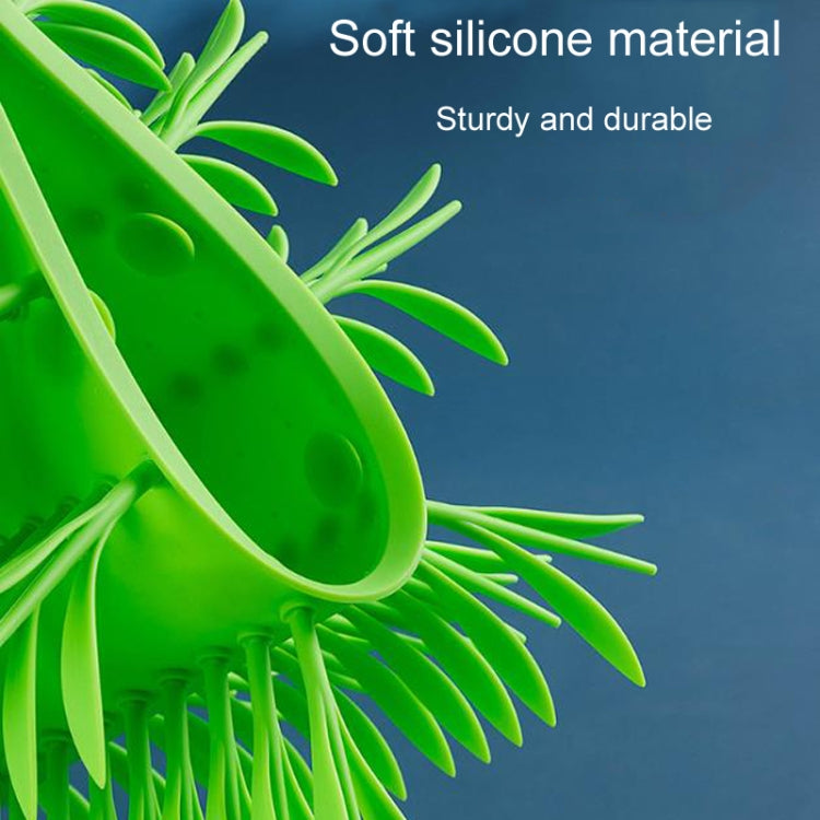 16.9 x 36.1 x 8.65cm Pet Silicone Slow Eating Mat Cats And Dogs Feeding Non-Slip Licking Pads - Green