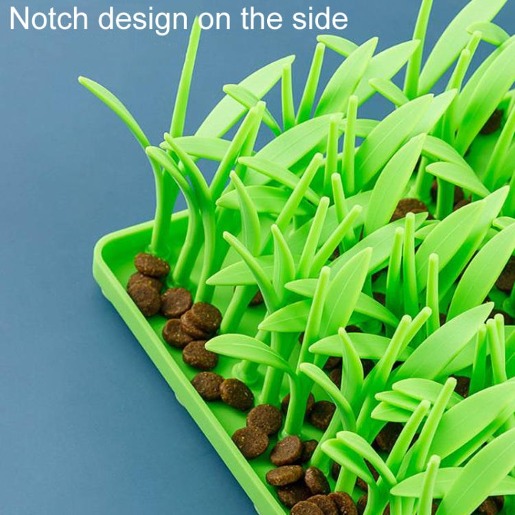 16.9 x 36.1 x 8.65cm Pet Silicone Slow Eating Mat Cats And Dogs Feeding Non-Slip Licking Pads - Green