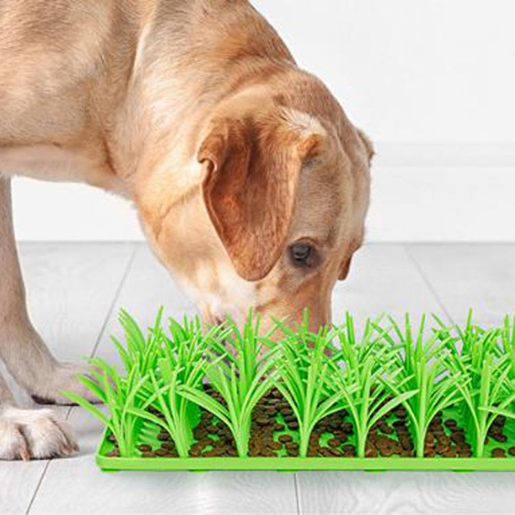 16.9 x 36.1 x 8.65cm Pet Silicone Slow Eating Mat Cats And Dogs Feeding Non-Slip Licking Pads - Green