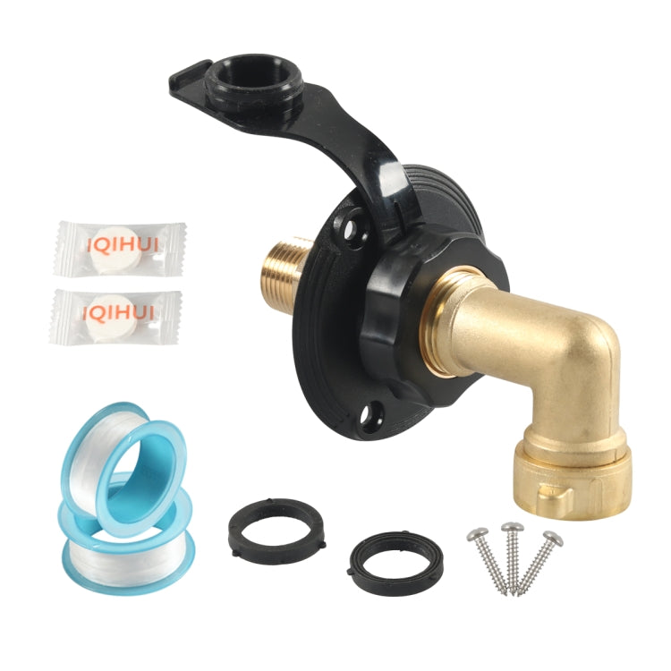 Brass Water Inlet Check Valve For Yacht RV With Adapter