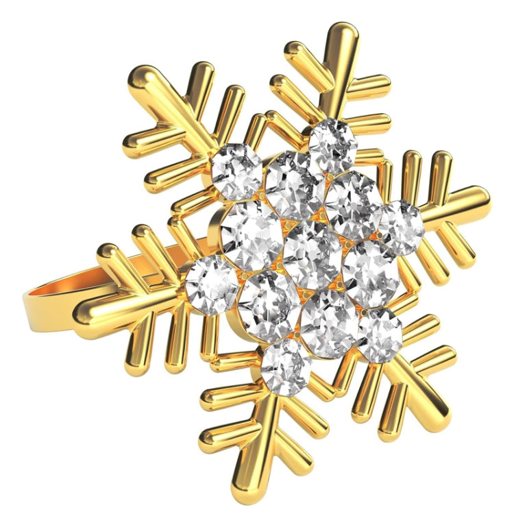Snowflake Christmas Napkin Ring Napkin Buckle Table Decoration for Christmas Thanksgiving Party
