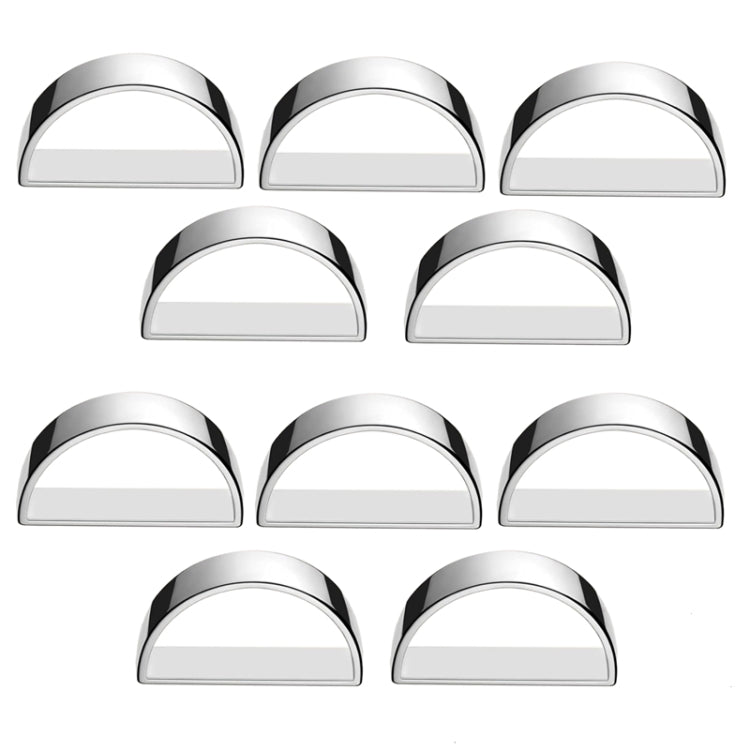 10pcs /Bag Napkin Rings Semicircle Napkin Buckles Wedding Banquet New Year Table Setting Decor