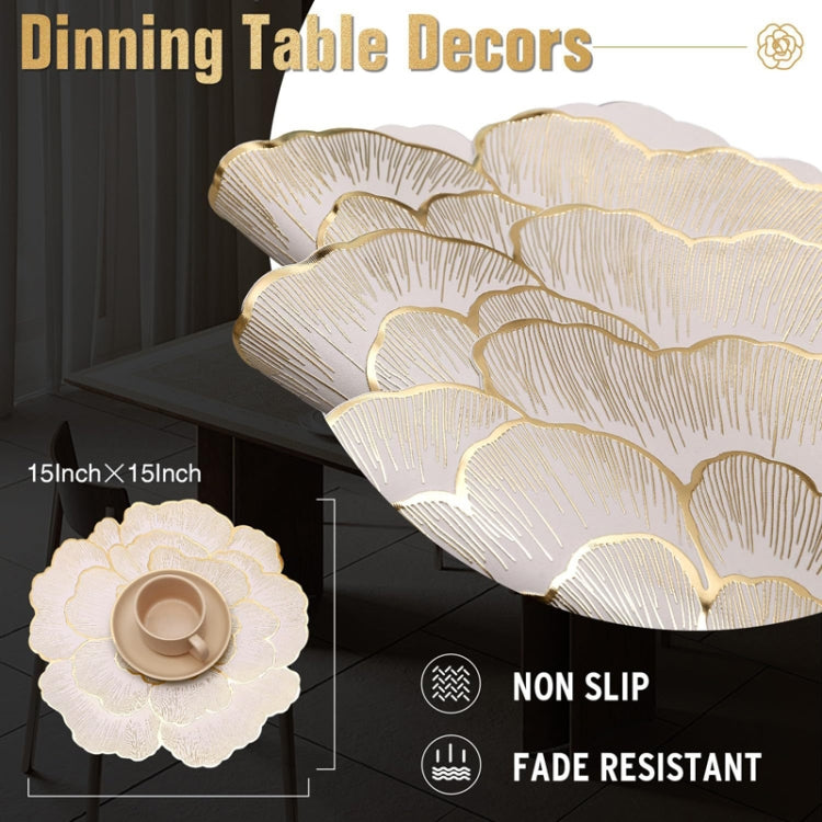 38cm Household Kitchen Heat Resistant Flower Hot Stamping Table Heat Insulating Pad