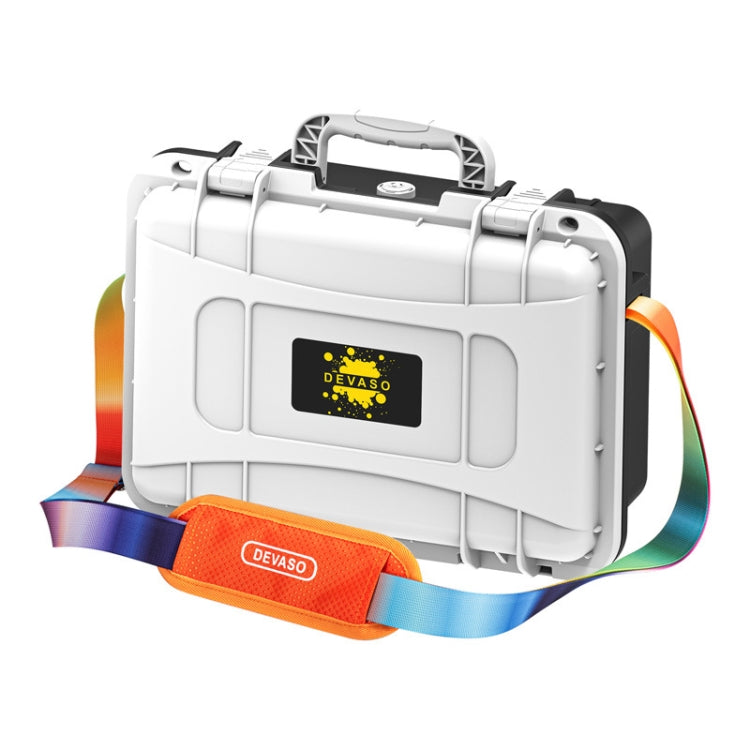 DEVASO For Switch / OLED IP67 Waterproof Storage Case Hardshell Bag, Color: Black White+Shoulder Strap