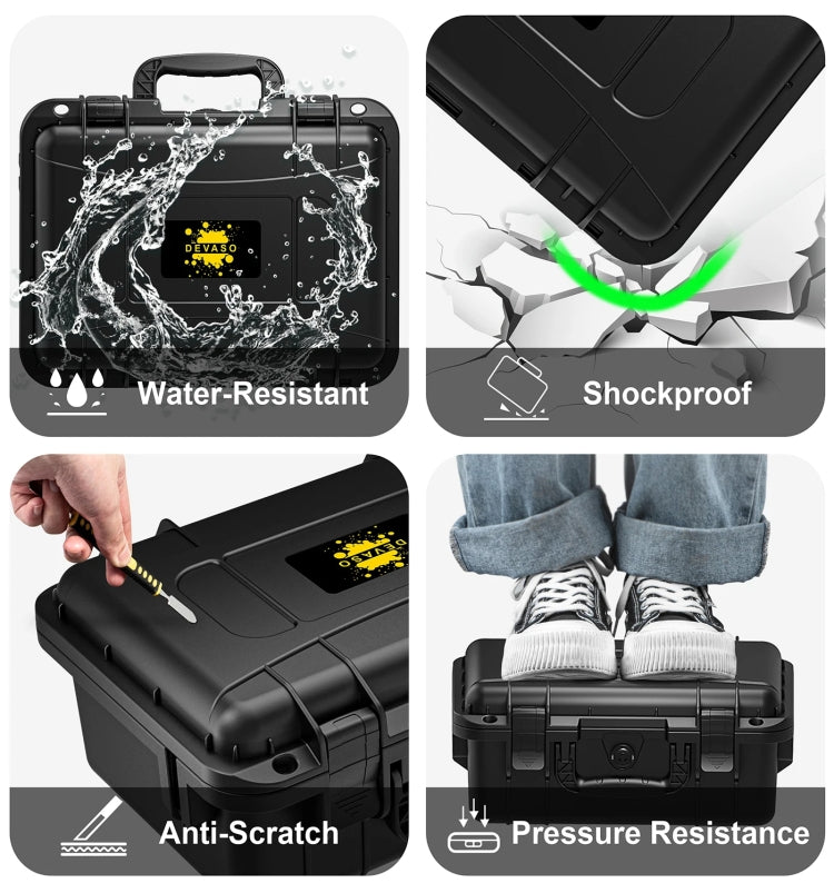 DEVASO For Switch / OLED IP67 Waterproof Storage Case Hardshell Bag, Color: Black White