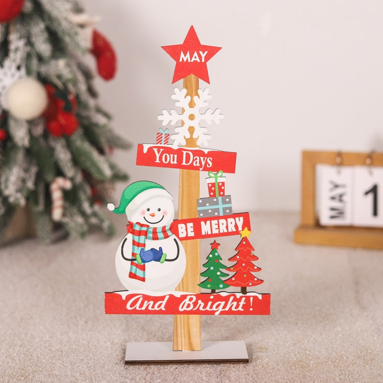 Christmas Decoration Wooden Desktop Ornament Restaurant Bar Scene Layout Decoration Crafts