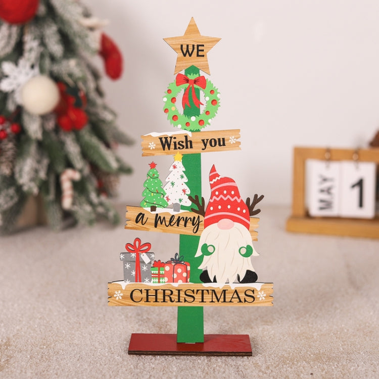 Christmas Decoration Wooden Desktop Ornament Restaurant Bar Scene Layout Decoration Crafts