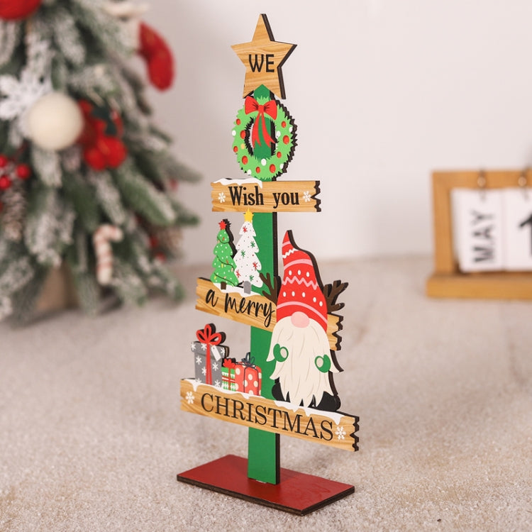 Christmas Decoration Wooden Desktop Ornament Restaurant Bar Scene Layout Decoration Crafts
