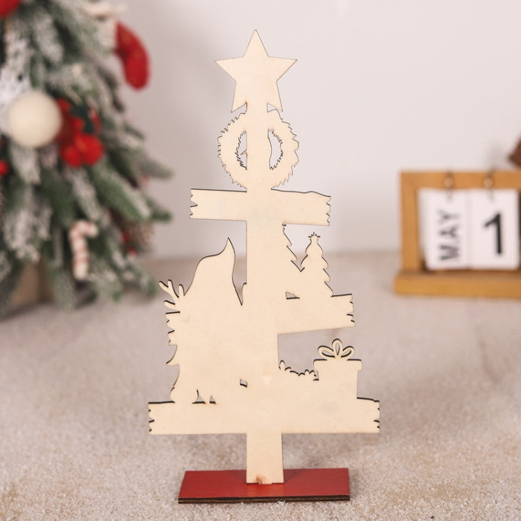 Christmas Decoration Wooden Desktop Ornament Restaurant Bar Scene Layout Decoration Crafts