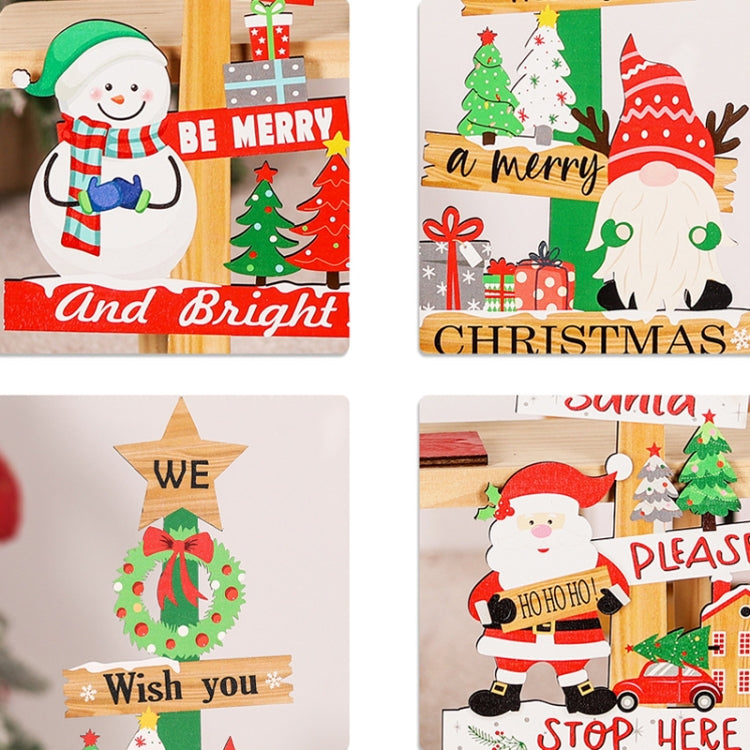 Christmas Decoration Wooden Desktop Ornament Restaurant Bar Scene Layout Decoration Crafts