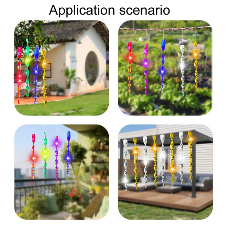 10pcs / Set 30cm Laser Bird Repellent Spiral Wind Reflective Stick Orchard Balcony Garden Decoration