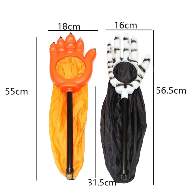 Halloween Palm Candy Bag Pumpkin Skull Begging Bags
