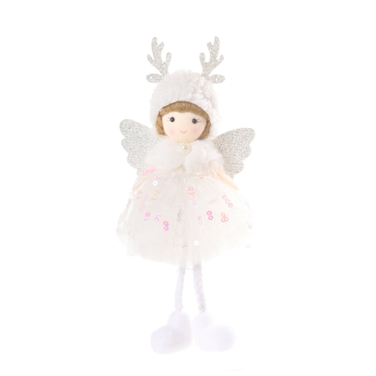 Christmas Tree Pendant Beaded Saree Angel Girl Hanging Decoration Children Cute Doll Gift