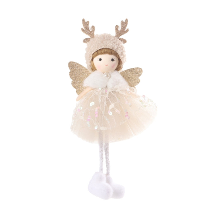 Christmas Tree Pendant Beaded Saree Angel Girl Hanging Decoration Children Cute Doll Gift