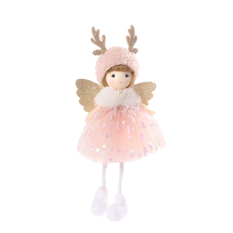 Christmas Tree Pendant Beaded Saree Angel Girl Hanging Decoration Children Cute Doll Gift