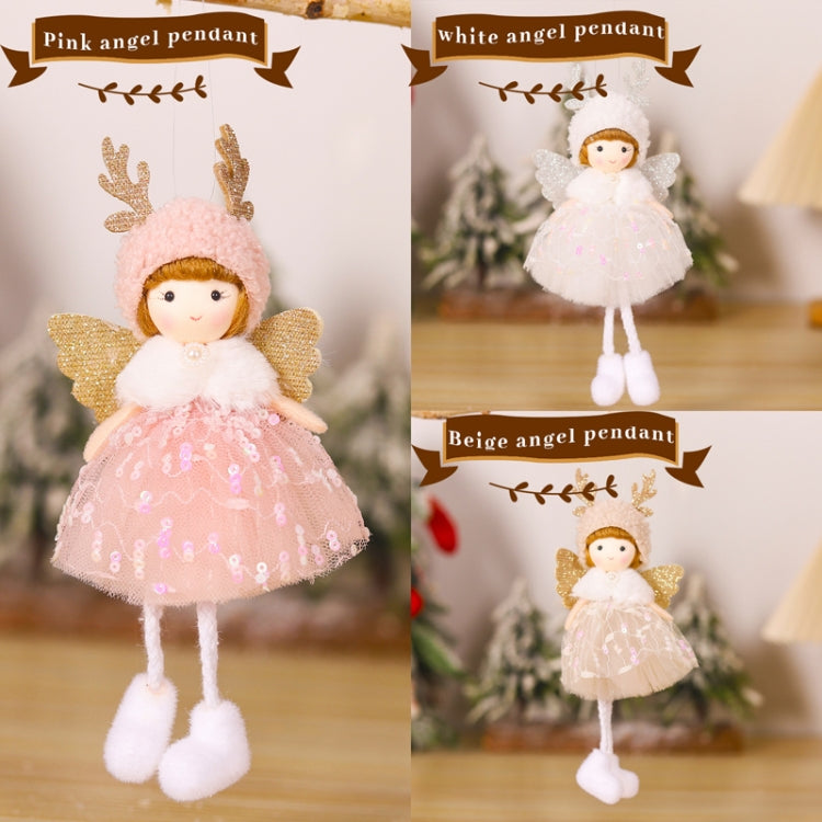 Christmas Tree Pendant Beaded Saree Angel Girl Hanging Decoration Children Cute Doll Gift