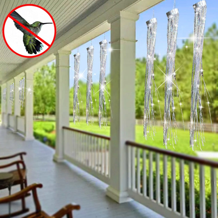 Garden Laser Reflective Bird Repellent Strips Balcony Orchard Decorative Reflective Tape - Silver