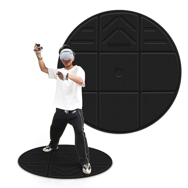 DEVASO VR Glasses Sport Game Simulation Floor Mat - Black