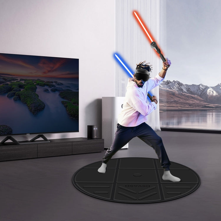 DEVASO VR Glasses Sport Game Simulation Floor Mat - Black