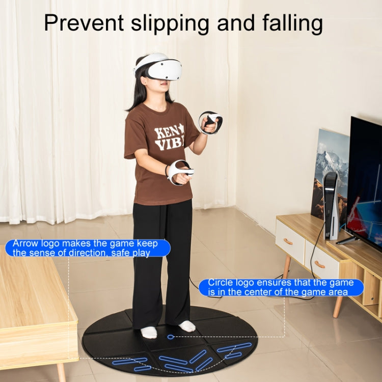 DEVASO VR Glasses Sport Game Simulation Floor Mat - Black
