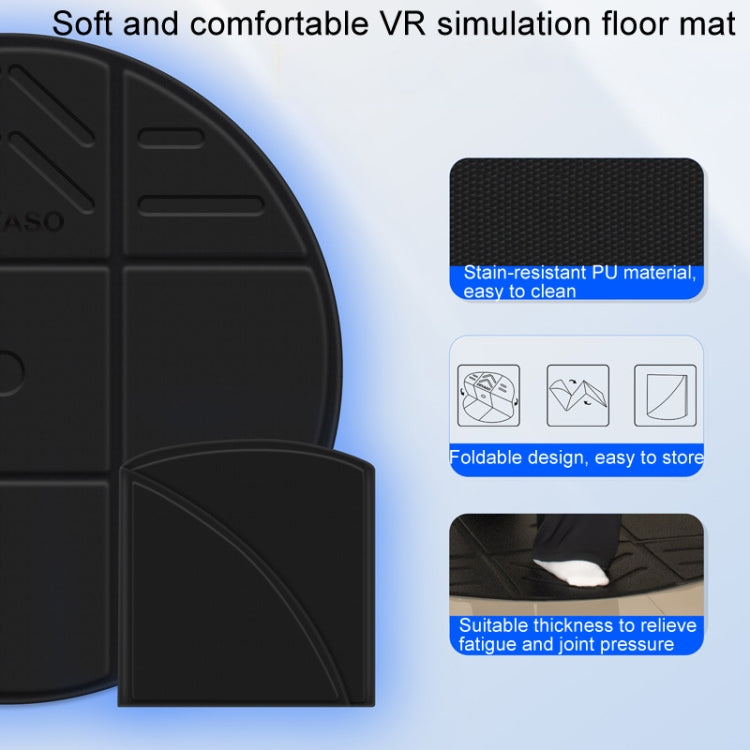 DEVASO VR Glasses Sport Game Simulation Floor Mat - Black