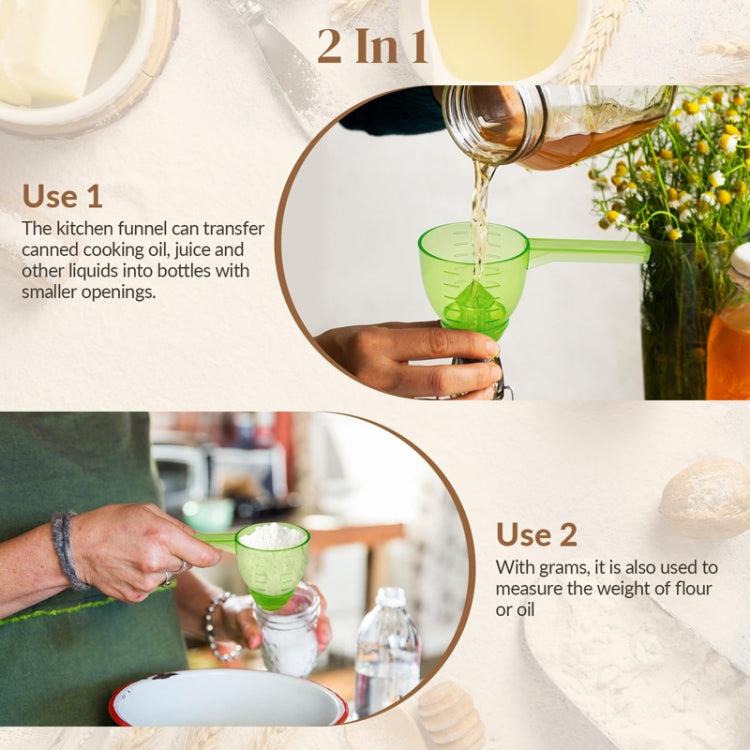 Convenient Measuring Scoop Overflow-proof Funnel Multifunctional Water Bottle Scoop
