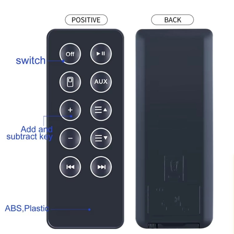 For BOSE SD10 Bluetooth Speaker Remote Control Replacement Parts - Black