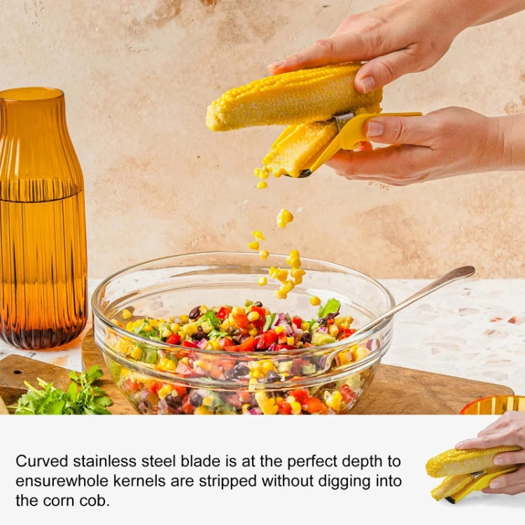 Fast Corn Cob Seperater Kitchen Gadgets Planer Knife - Yellow