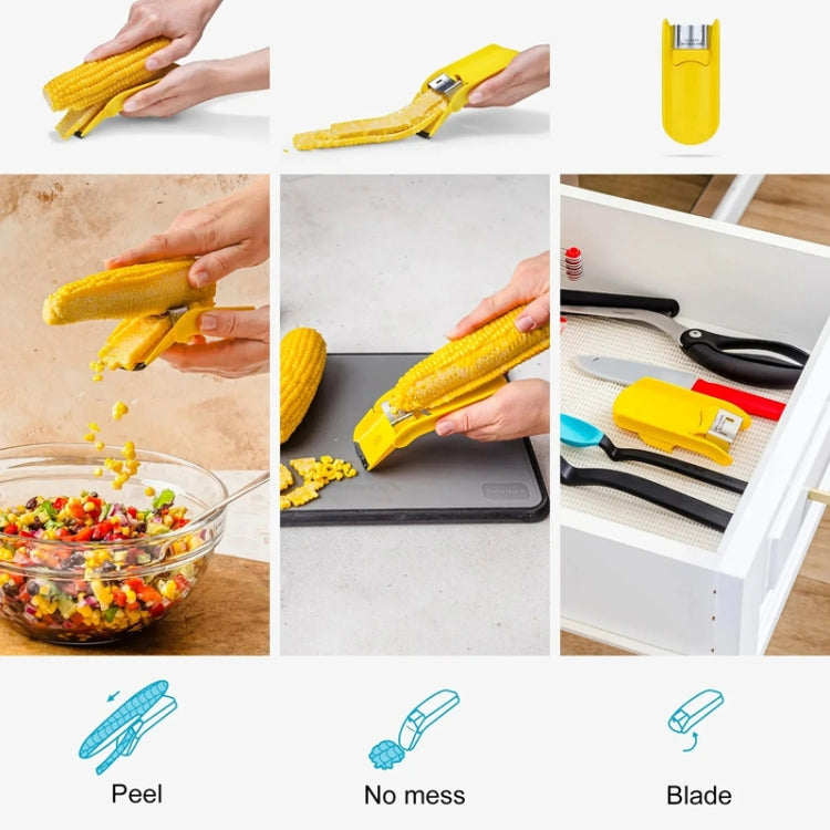 Fast Corn Cob Seperater Kitchen Gadgets Planer Knife - Yellow