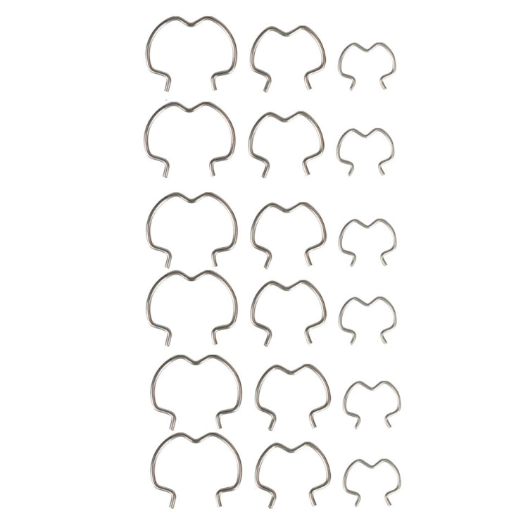 18pcs /Set Quick Connector Clip Transmission Cooler Wire Clip - Silver
