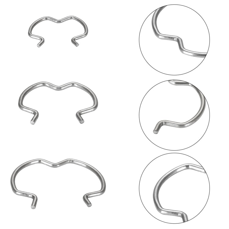 18pcs /Set Quick Connector Clip Transmission Cooler Wire Clip - Silver