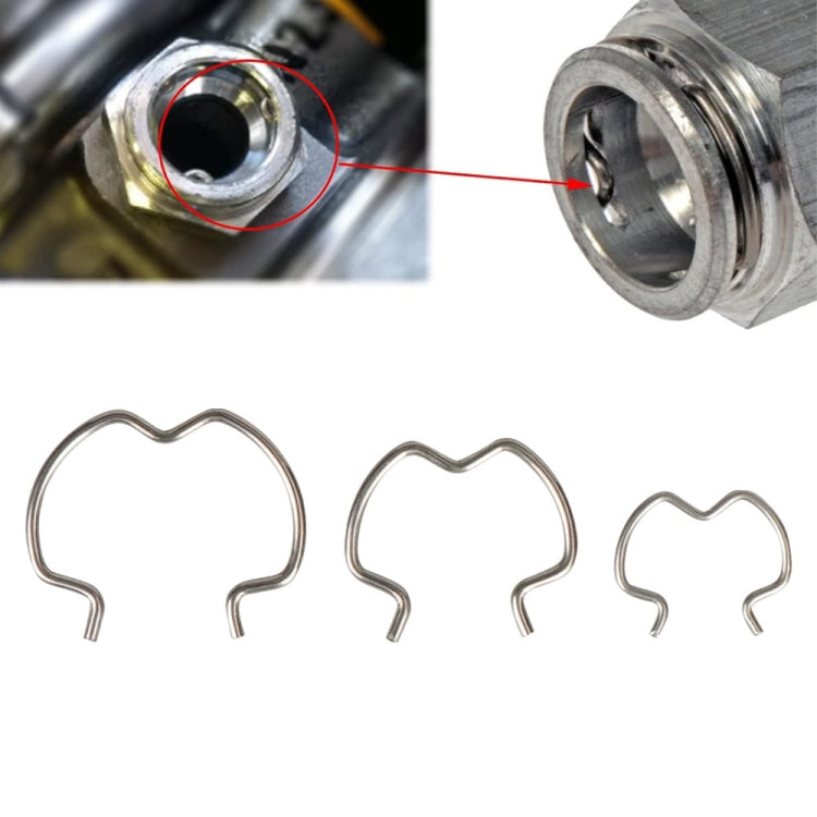 18pcs /Set Quick Connector Clip Transmission Cooler Wire Clip - Silver