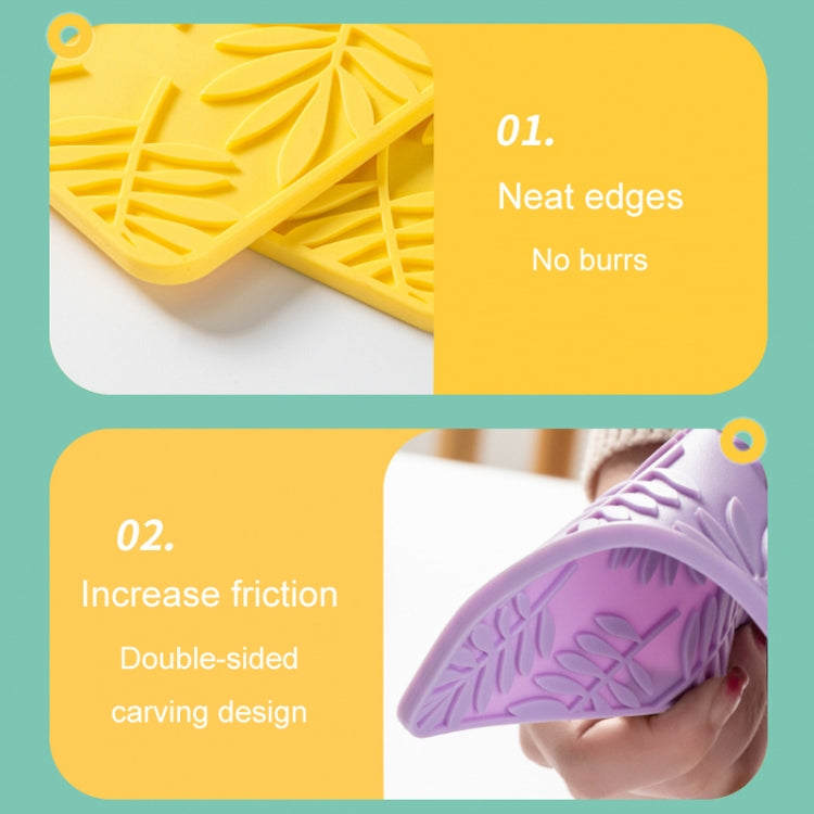 9.5cm Household Square Silicone Heat Insulating Mat Kitchen High Temperature Resistant Baking Placemat
