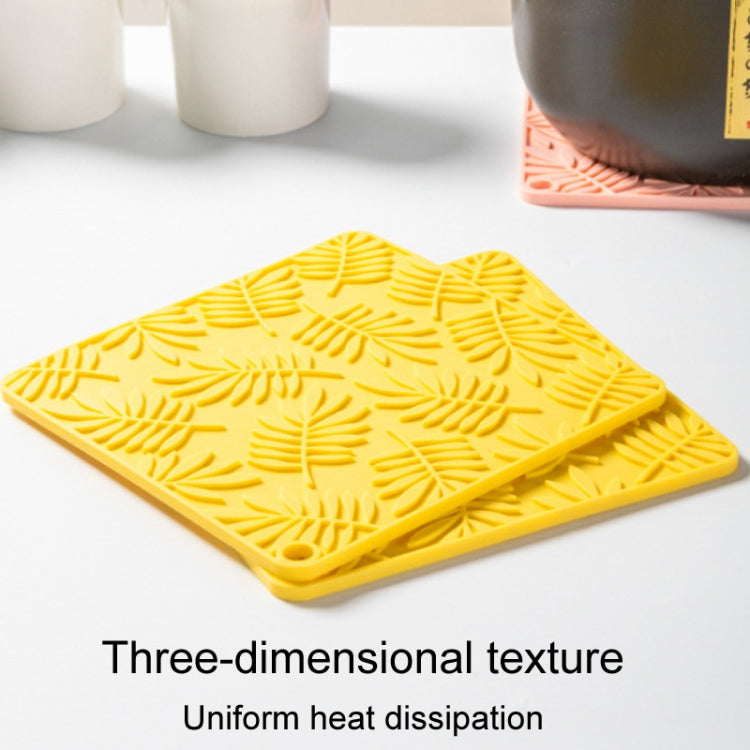 17cm Household Square Silicone Heat Insulating Mat Kitchen High Temperature Resistant Baking Placemat