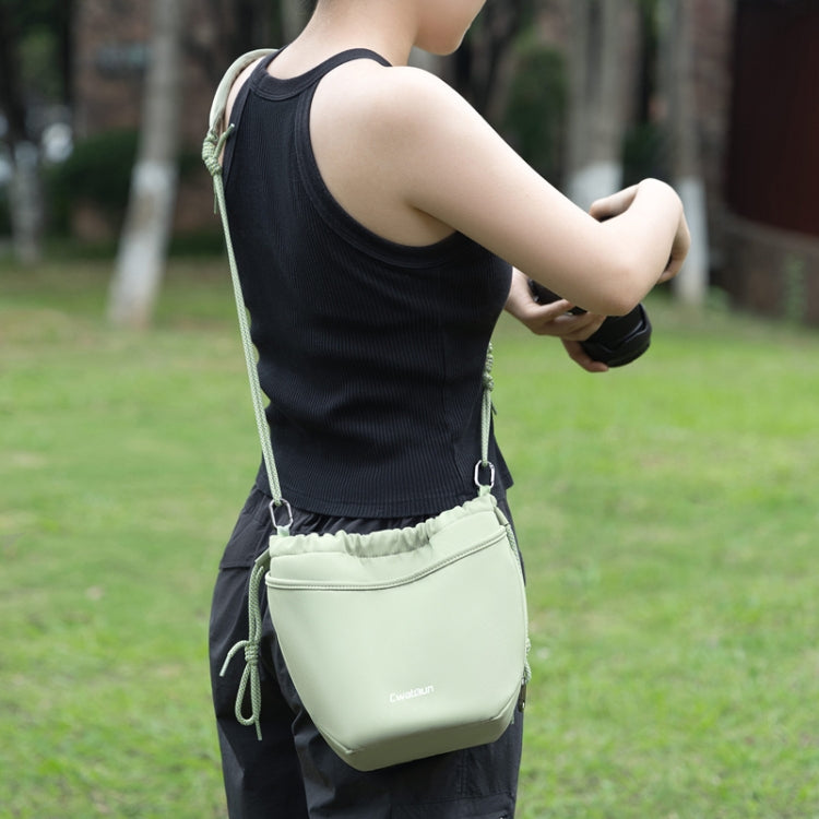 Cwatcun D159 Cloud Drawstring Camera Bag Shoulder Crossbody Photo Bag