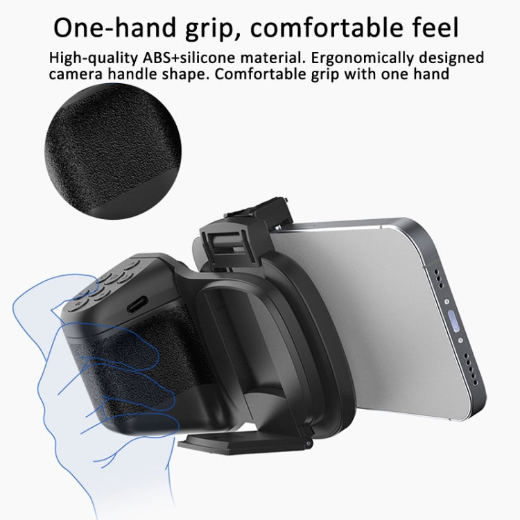 Phone Camera Grip With Cold Shoe Mount and Bluetooth Remote Control With Fill Light
