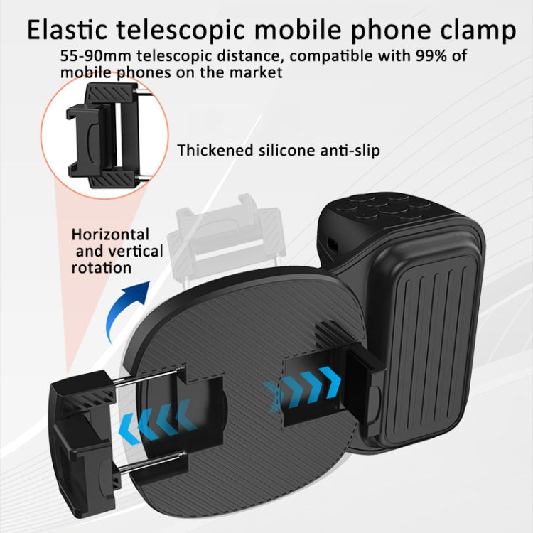 Phone Camera Grip With Cold Shoe Mount and Bluetooth Remote Control With Fill Light