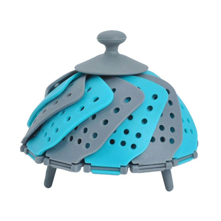 Household Foldable Plastic Lotus Steamer Kitchen Drainage Vegetable Storage Basket