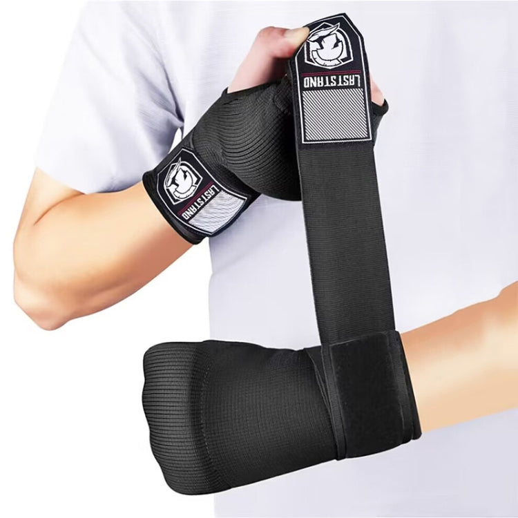LASTSTAND Half Finger Gel Boxing Gloves Sanda Wrist Guard Bandage, Size: Free Size