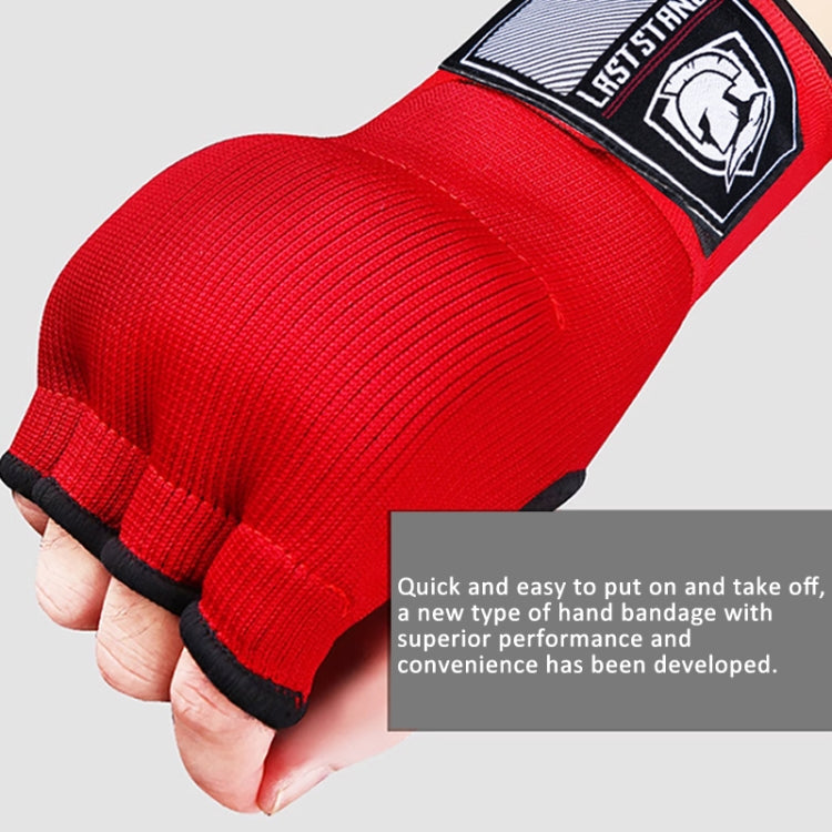 LASTSTAND Half Finger Gel Boxing Gloves Sanda Wrist Guard Bandage, Size: Free Size