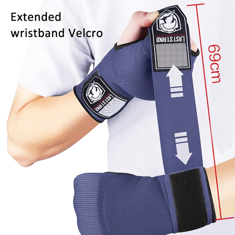 LASTSTAND Half Finger Gel Boxing Gloves Sanda Wrist Guard Bandage, Size: Free Size