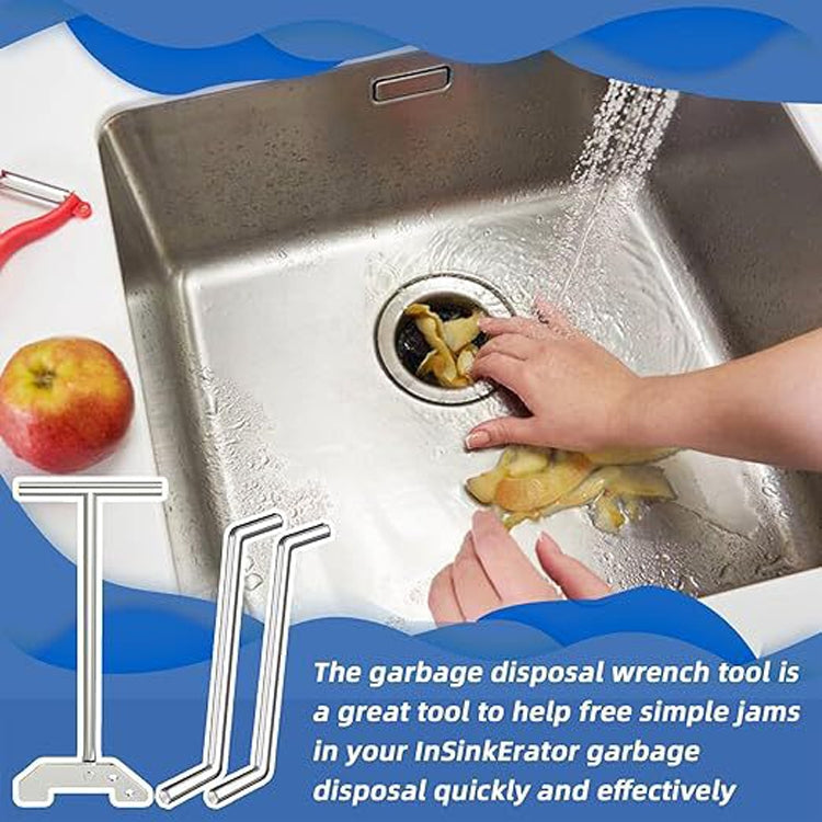 3 In 1 Garbage Disposer Unjamming Wrench For Remove Clogging Above The Sink