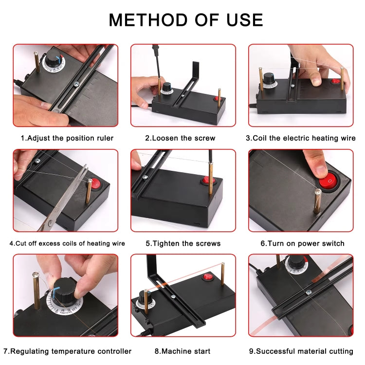 Small Hot Cutting Machine For Cutting Lace, Braid, Ribbon, Nylon Band Without Fan EU Plug