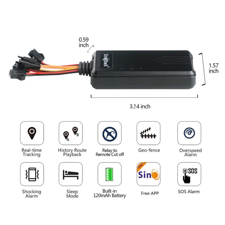 SinoTrack 2G Car Motorcycle GPS Locator - ST-906