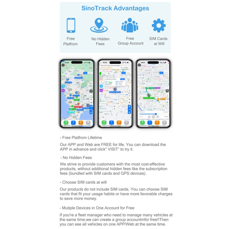 SinoTrack 2G Car Motorcycle GPS Locator - ST-906
