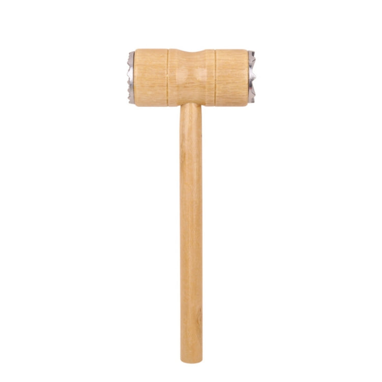 Multifunctional Double-Sided Wooden Handle Meat Hammer Kitchen Steak Tendon Breaker - Wooden Handle