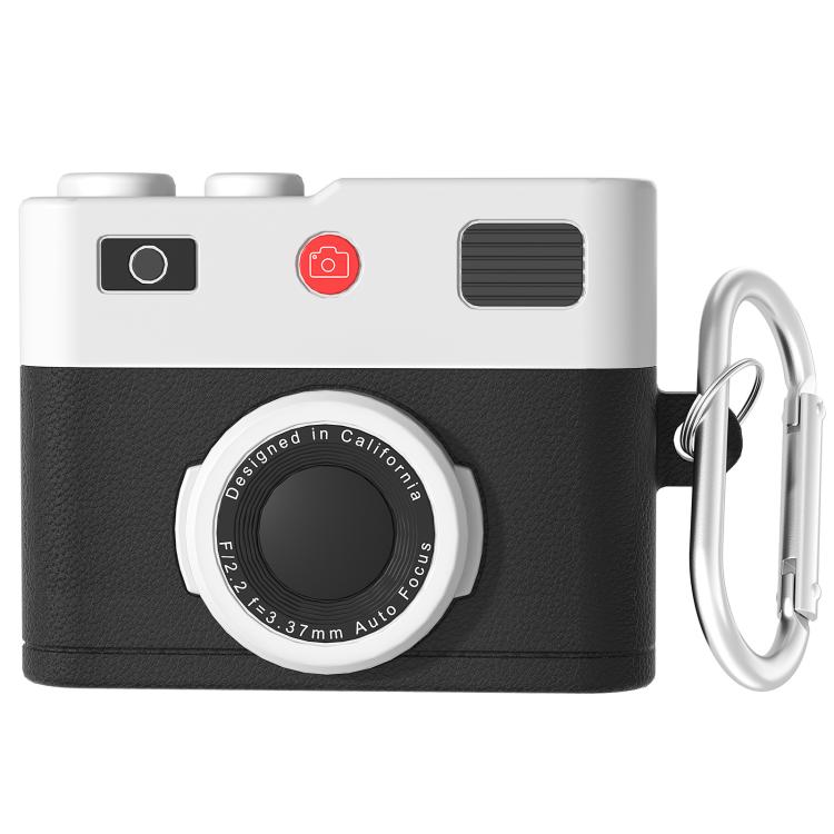 For AirPods 4 Earphone Silicone Retro Camera Design Cover Protective Case