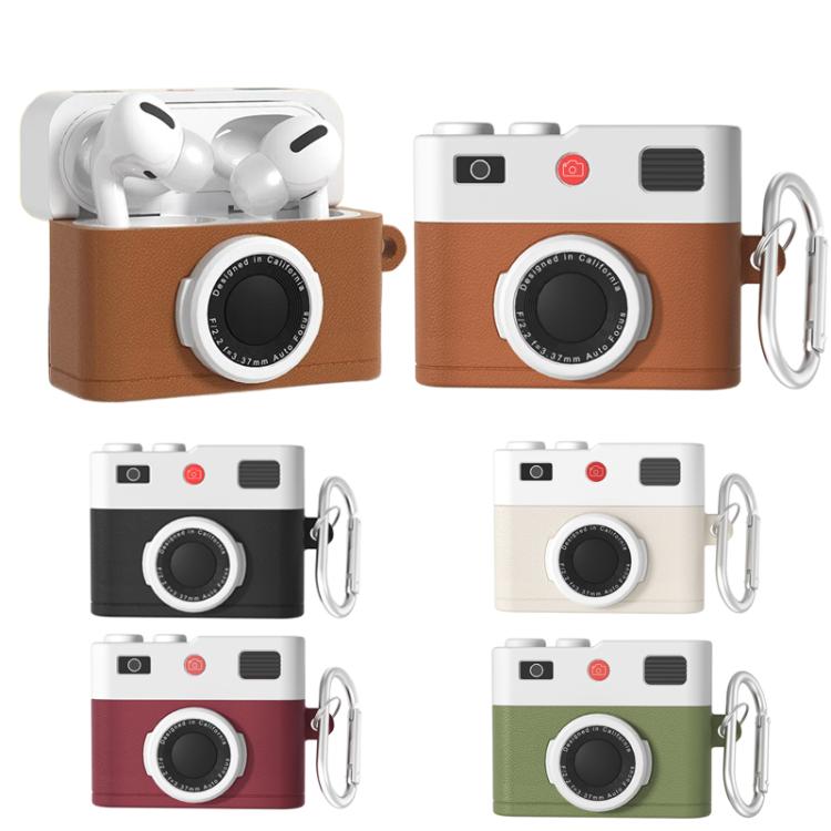 For AirPods 4 Earphone Silicone Retro Camera Design Cover Protective Case
